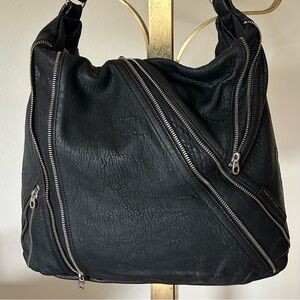 Marc by Marc Jacobs | Leola Zip Hobo | Black Leather Bag